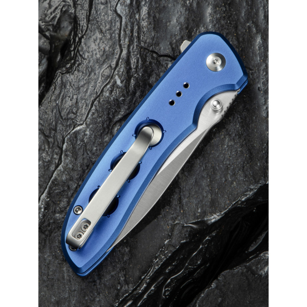 Ніж складаний туристичний Civivi Hyperpulse, (8.9 см) 14C28N / Aluminum синій - фото №14