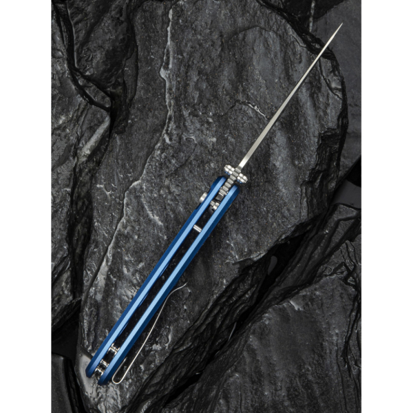 Ніж складаний туристичний Civivi Hyperpulse, (8.9 см) 14C28N / Aluminum синій - фото №16