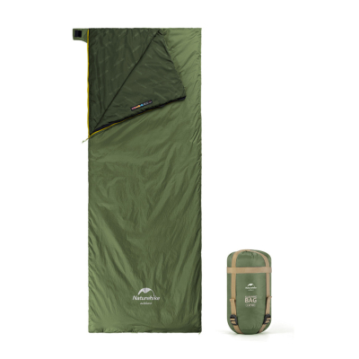 Спальний мішок Naturehike LW180 Mini NH21MSD04, лівий, темно-зелений - фото