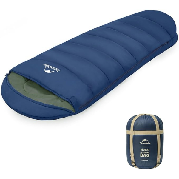 Спальник з капюшоном Naturehike MJ600 CNK2300SD014, темно-блакитний - фото
