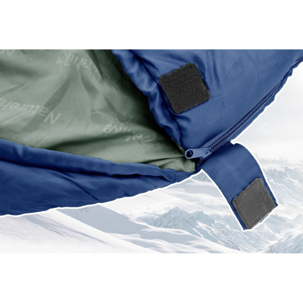 Спальник з капюшоном Naturehike MJ600 CNK2300SD014, темно-блакитний - фото №6