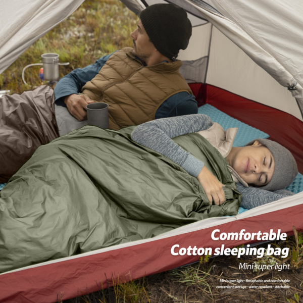 Спальний мішок Naturehike LW180 Mini NH21MSD04, лівий, XL, темно-зелений - фото №5