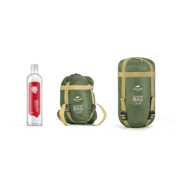 Спальний мішок Naturehike LW180 Mini NH21MSD04, лівий, XL, темно-зелений - фото №4
