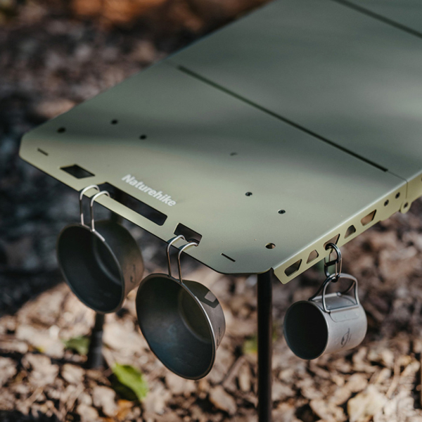 Складаний стіл Naturehike CNK2450JJ025, 80х40 см, алюміній, чорний - фото №8