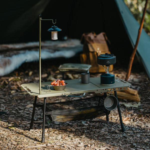 Складаний стіл Naturehike CNK2450JJ025, 80х40 см, алюміній, оливковий - фото №4