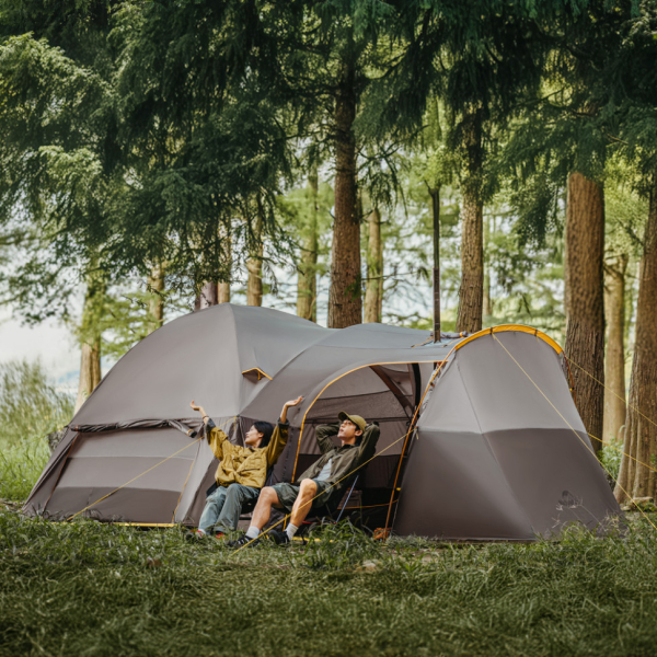 Намет шестимісний Naturehike, KOTA 6, CNK2450WS031, 75D, світло-коричневий - фото №8