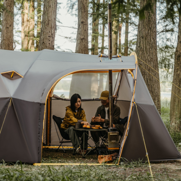 Намет шестимісний Naturehike, KOTA 6, CNK2450WS031, 75D, світло-коричневий - фото №12