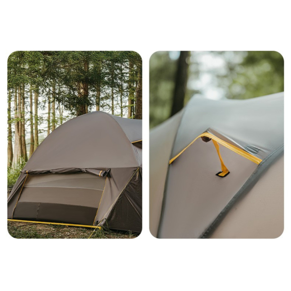 Намет шестимісний Naturehike, KOTA 6, CNK2450WS031, 75D, світло-коричневий - фото №5
