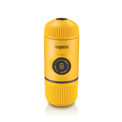 Портативна еспресо-кавоварка Wacaco Nanopresso жовта - фото