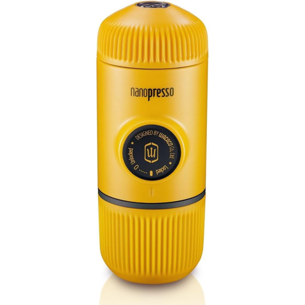Портативна еспресо-кавоварка Wacaco Nanopresso жовта - фото №2