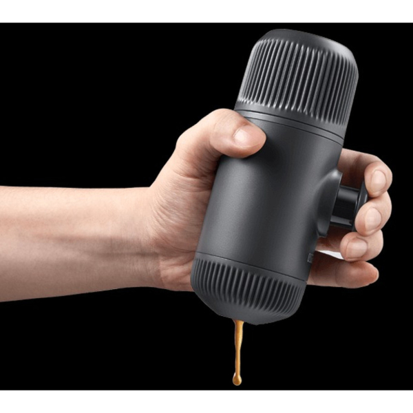 Портативна еспресо-кавоварка Wacaco Nanopresso сіра з чохлом - фото №8