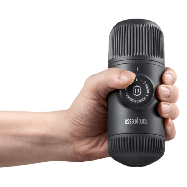 Портативна еспресо-кавоварка Wacaco Nanopresso сіра з чохлом - фото №6