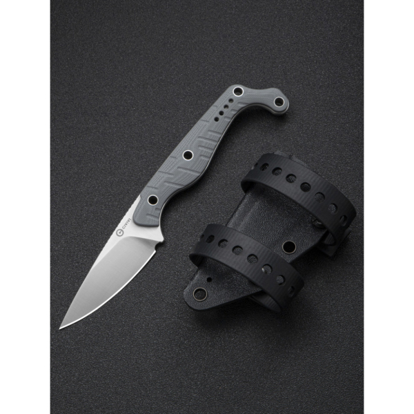 Ніж фіксований тактичний Civivi SOKN, (7.2 см) Nitro-V / G10 сірий - фото №10