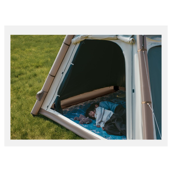 Намет чотиримісний автоматичний надувний із тентом Naturehike Ango CNK2550WS017, коричневий - фото №12