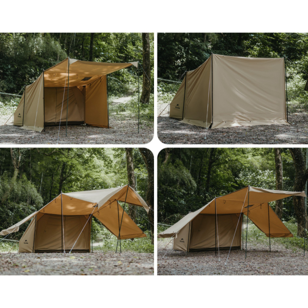 Намет одномісний із тентом Naturehike CNK2450WS026, коричневий - фото №8