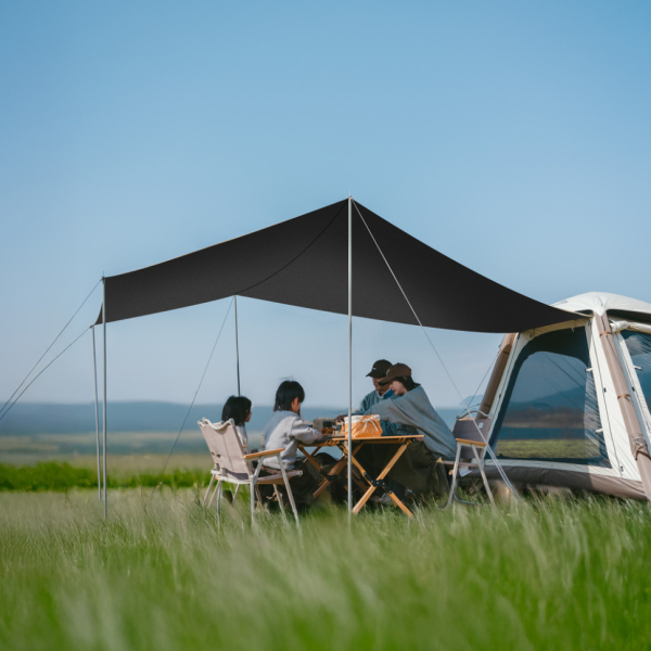Намет чотиримісний автоматичний надувний із тентом Naturehike Ango CNK2550WS017, сірий - фото №8