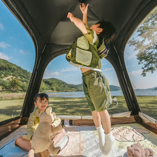 Намет тримісний автоматичний Naturehike Ango CNK2550WS010, S, коричневий - фото №4