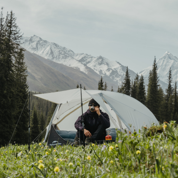 Намет двомісний ультралегкий Naturehike Star River UL CNK2450WS022, сірий - фото №9