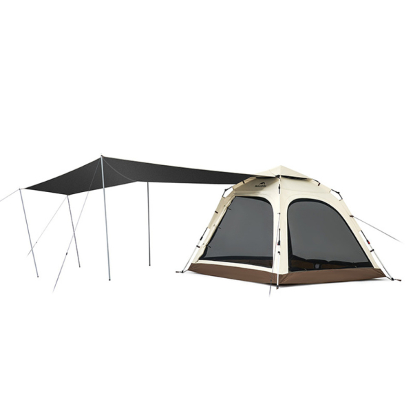 Намет чотиримісний із тентом автоматичний Naturehike Ango CNK2550WS010, коричневий - фото
