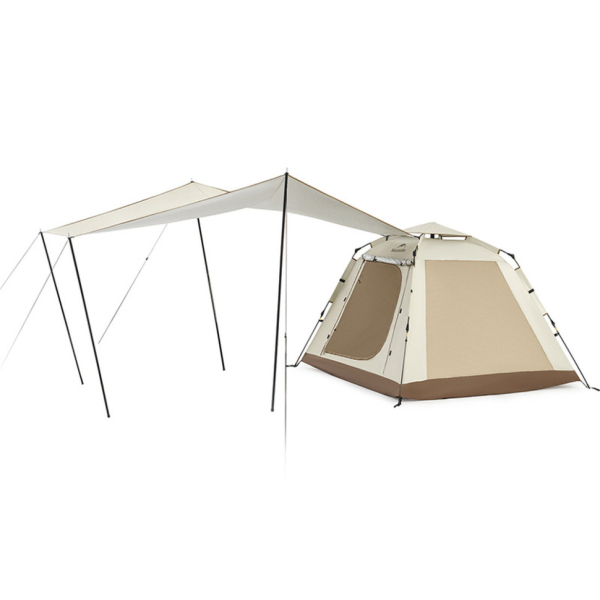 Намет тримісний автоматичний із тентом Naturehike Ango Picnic CNK2450WS021, коричневий - фото
