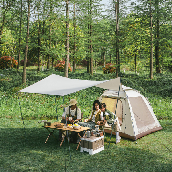 Намет тримісний автоматичний із тентом Naturehike Ango Picnic CNK2450WS021, коричневий - фото №5