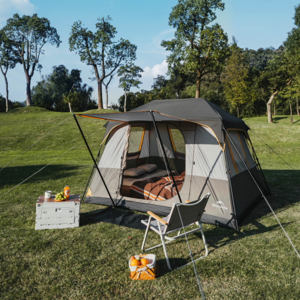 Намет чотиримісний Naturehike Cape Series 5.2 CNK2450WS037, сіро-коричневий - фото №2