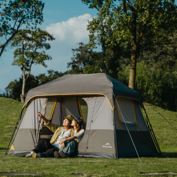 Намет чотиримісний Naturehike Cape Series 5.2 CNK2450WS037, сіро-коричневий - фото №9