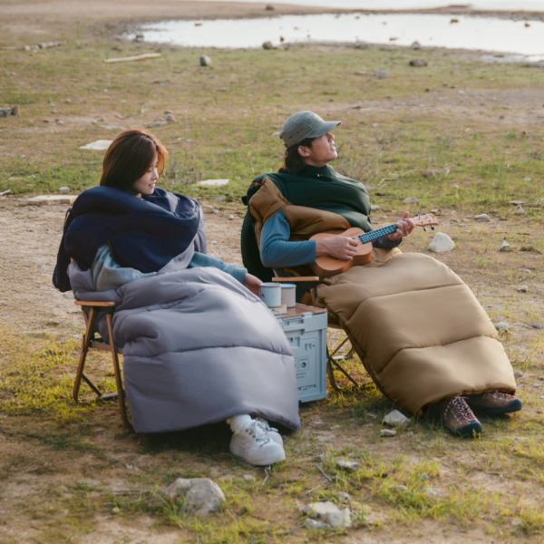 Спальник з капюшоном Naturehike Sunny Day PL02 U350 CNK2550WS028, (6°C), правий, коричнево-зелений - фото №2