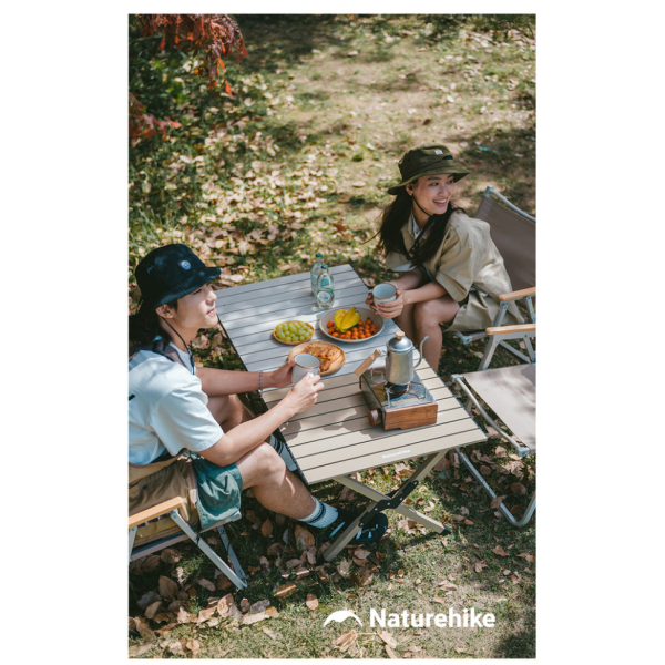 Складаний стіл Naturehike Simple Star T01 CNK2550JJ018, 89х60 см, вуглецева сталь, бежевий - фото №6