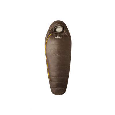 Спальник з натуральним пухом Naturehike Snowbird CNK2550WS014, p-р L, темно-коричневий 400 г - фото