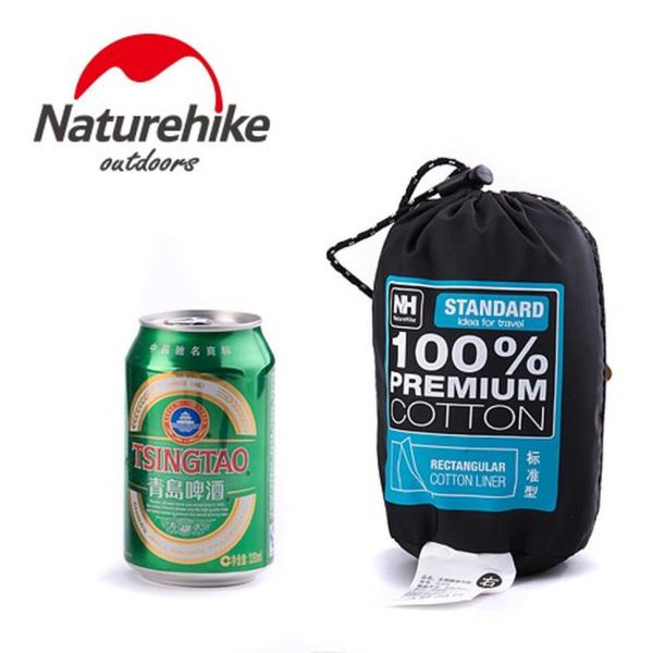 Підкладка для спального мішка Naturehike NH15S012-D, бавовна, світло-зелений - фото №5