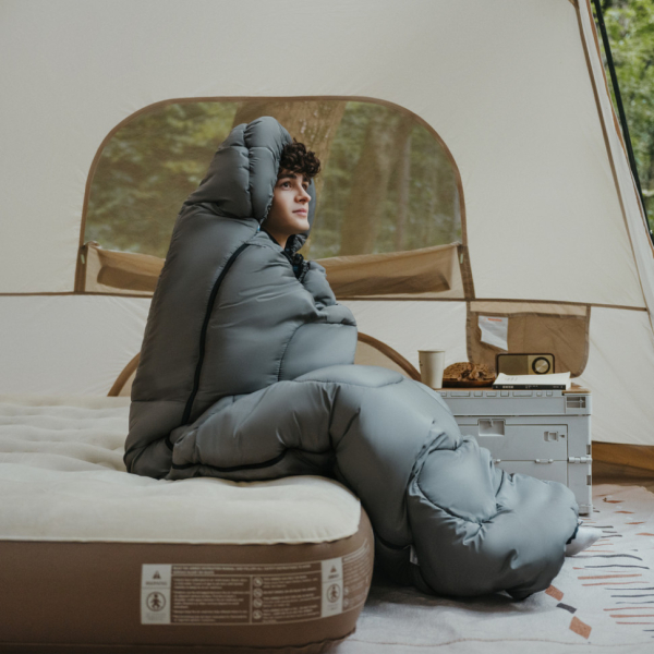 Спальний мішок з капюшоном Naturehike Clear Sky HL500 CNK2450WS042, сірий - фото №7