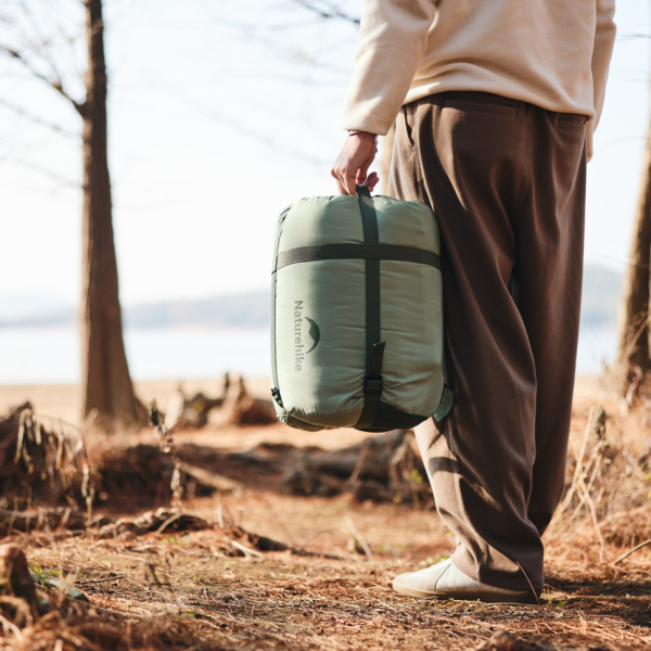 Спальний мішок двомісний Naturehike CNK2300019, коричневий - фото №7