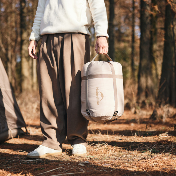 Спальний мішок двомісний Naturehike CNK2300019, коричневий - фото №8