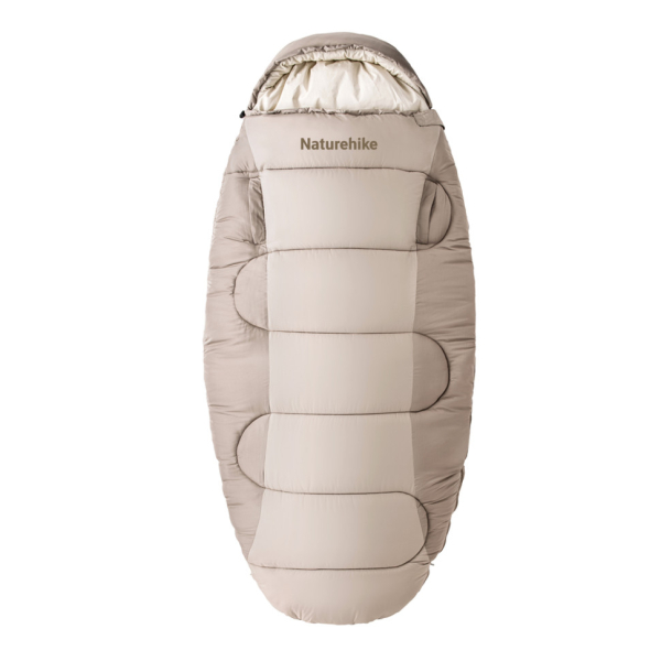 Спальний мішок овальний Naturehike PS200 CNK2350WS026, бежевий - фото