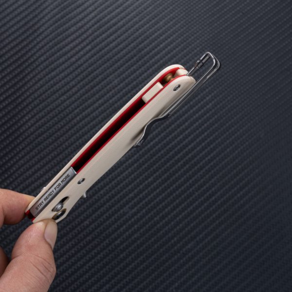 Ніж складаний SRM Medal 255L-GT2, білий - фото №10