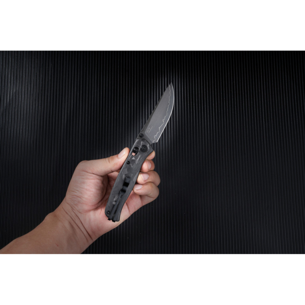Ніж складаний SRM Medal 255L-FB2, чорний - фото №7