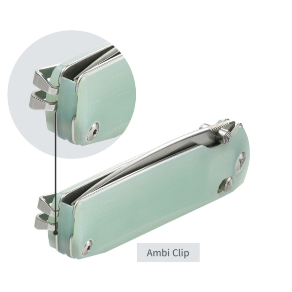 Ніж складаний SRM Terrier 258L-GC, напівпрозорий зелений - фото №13