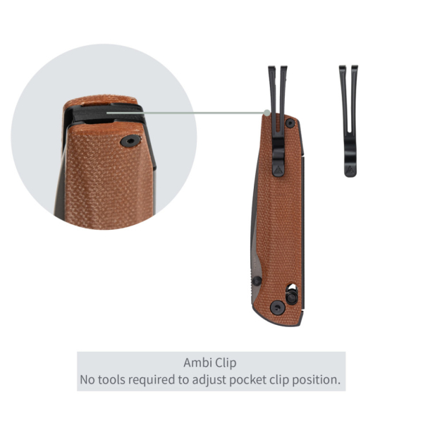 Ніж складаний SRM Terrier 258L-MN2, коричневий - фото №13