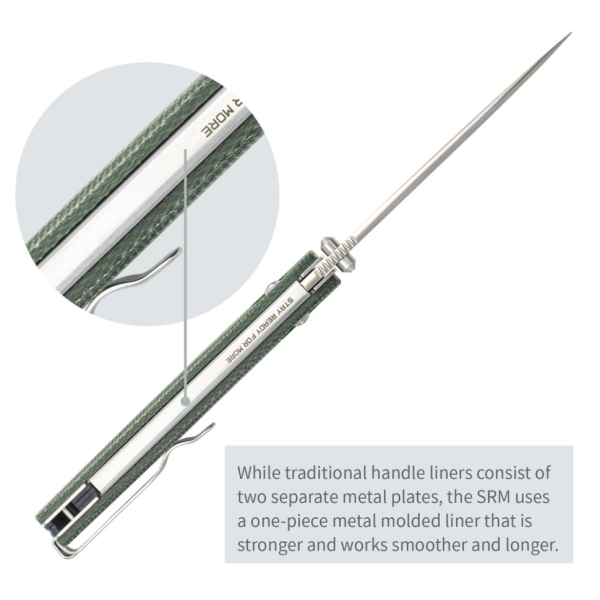 Ніж складаний SRM Terrier 258L-MG2, зелений - фото №14