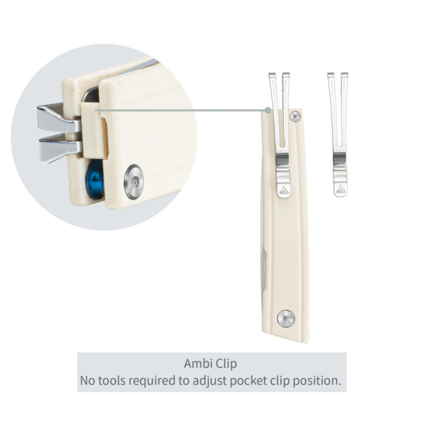 Ніж складаний SRM Gent 401LC-GT, білий - фото №13