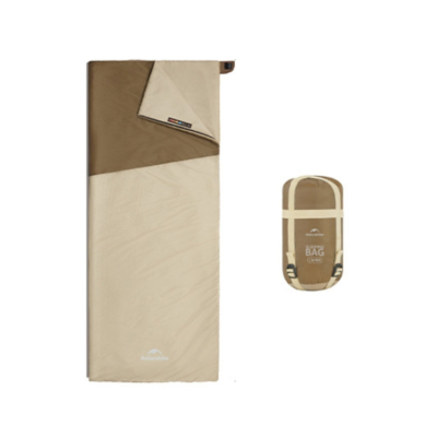 Спальний мішок Naturehike LW180 CNK2550WS026 Sunny Day PL01, (14°C) XL коричневий - фото