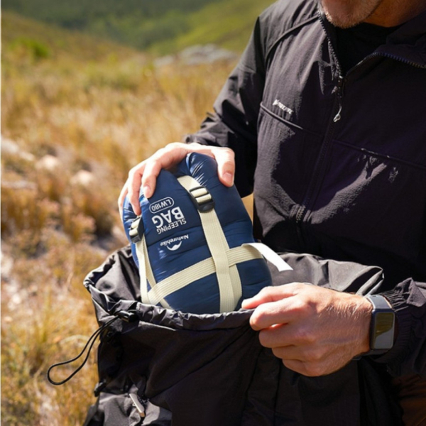 Спальний мішок Naturehike LW180 CNK2550WS026 Sunny Day PL01, (14°C) XL коричневий - фото №6