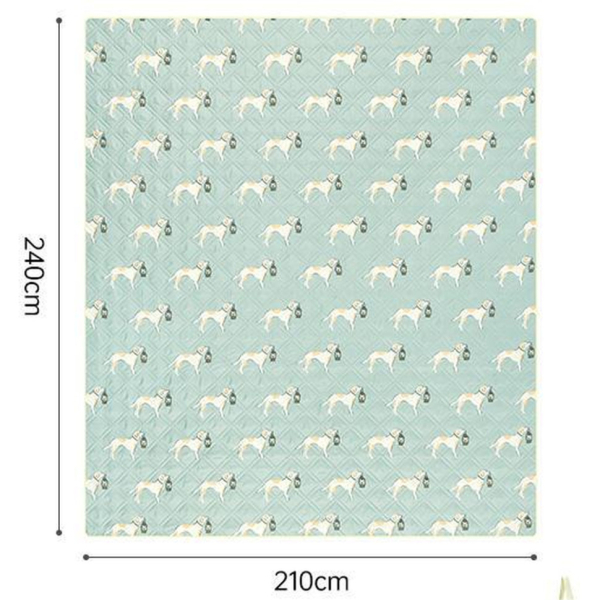 Килимок для пікніка Naturehike CNK2350WS010 210*240 см, блакитний із принтом - фото №2