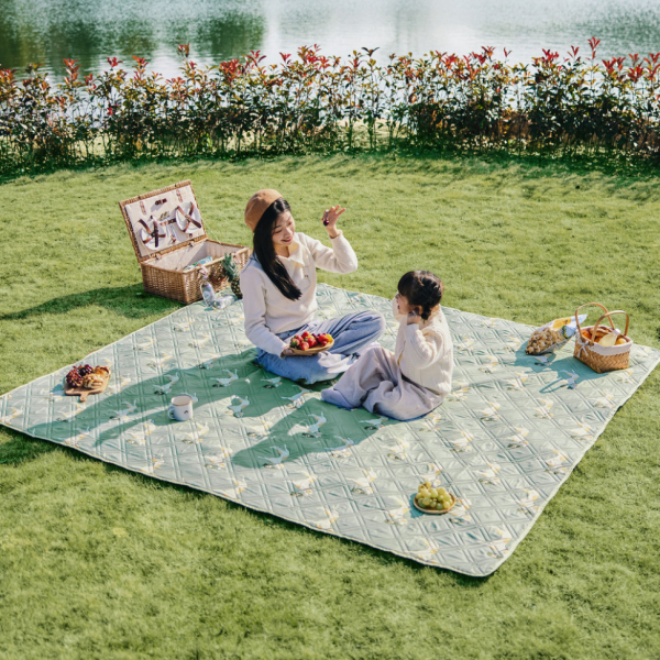 Килимок для пікніка Naturehike CNK2350WS010 210*240 см, блакитний із принтом - фото №5