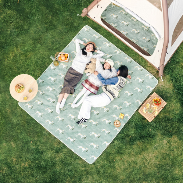 Килимок для пікніка Naturehike CNK2350WS010 210*240 см, блакитний із принтом - фото №7