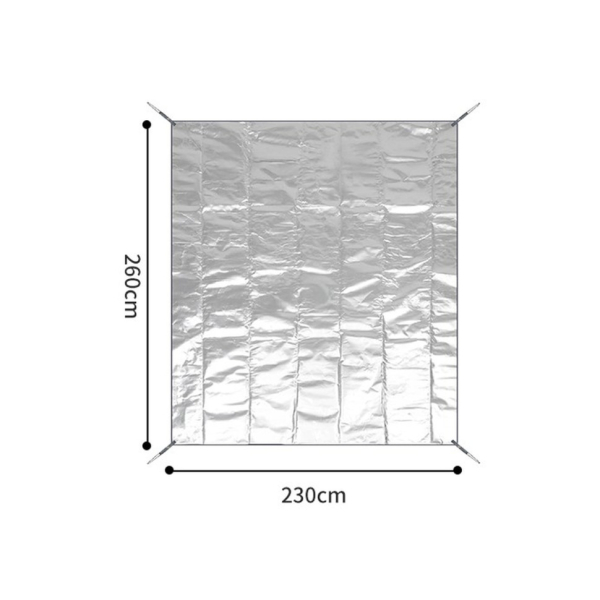 Килимок кемпінговий багатофункціональний Naturehike NH20FCD03, 230х260 см, алюмінієва плівка - фото №2