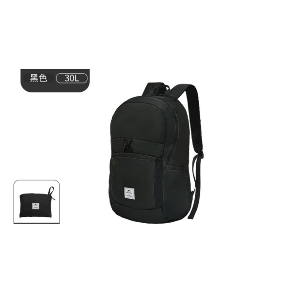 Рюкзак компактний надлегкий Naturehike NH17A017-B Yunyan, 30 л, чорний - фото №2