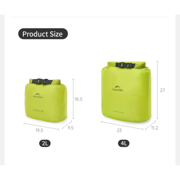 Гермомішок Naturehike CNK2550XB012, 4 л, жовтий - фото №3