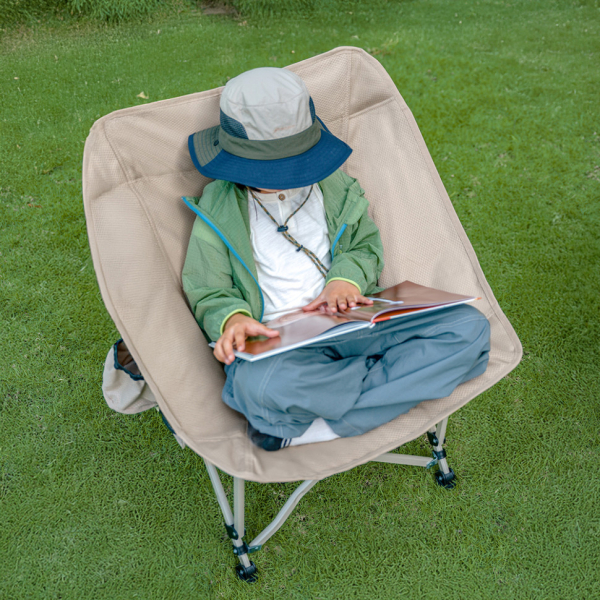 Стілець складаний Naturehike Stellaluna T04 CNK2550JJ022, вуглецева сталь, чорний - фото №7